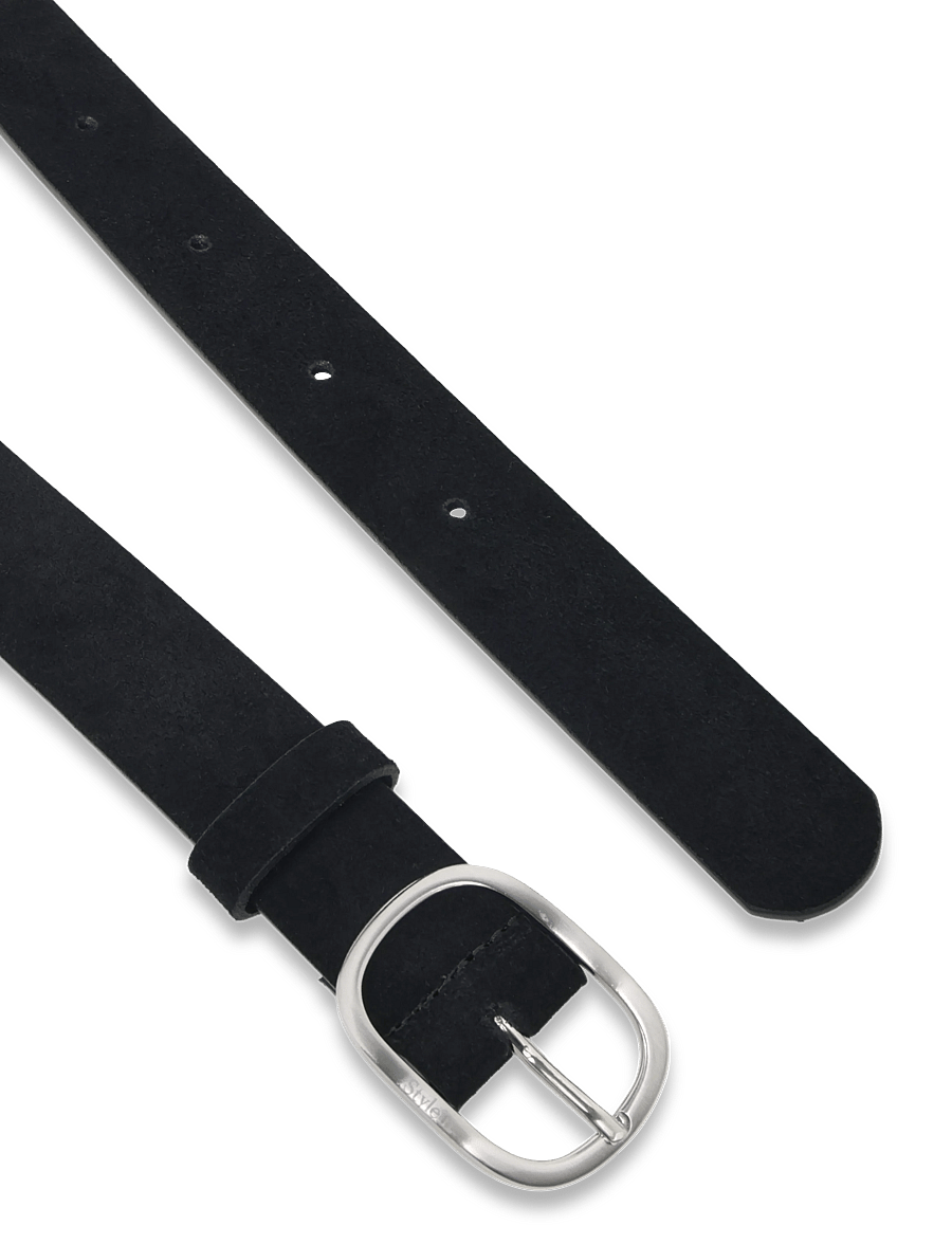 Stylein - VENOSA SUEDE BELT - læderbælter - black - 1
