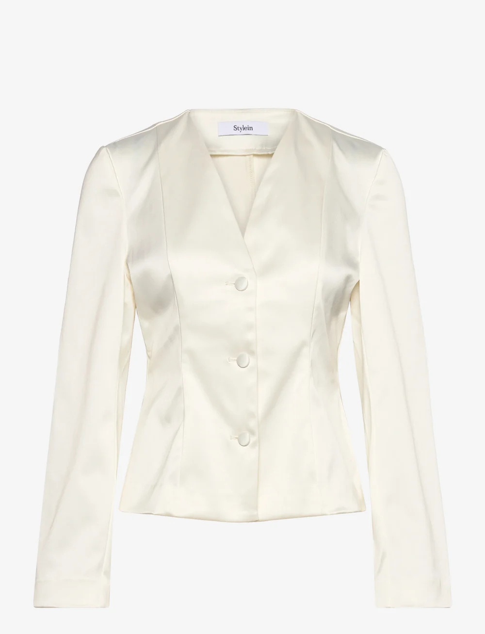 Stylein - BRIAR BLOUSE SHINE CREPE - langärmlige blusen - ivory - 1