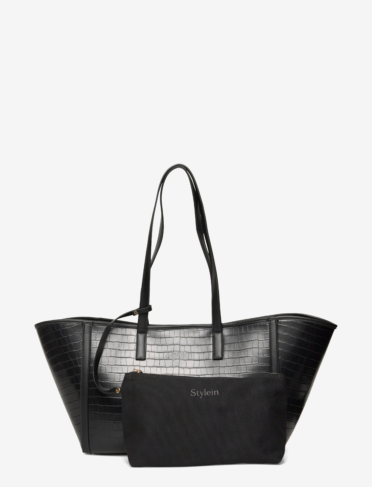 Stylein - YENDI BAG CROCO - tote bags - black - 0