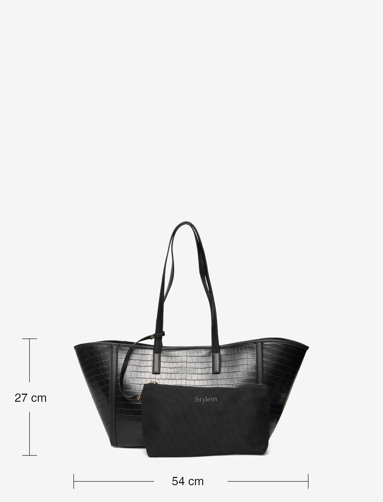 Stylein - YENDI BAG CROCO - tote bags - black - 3