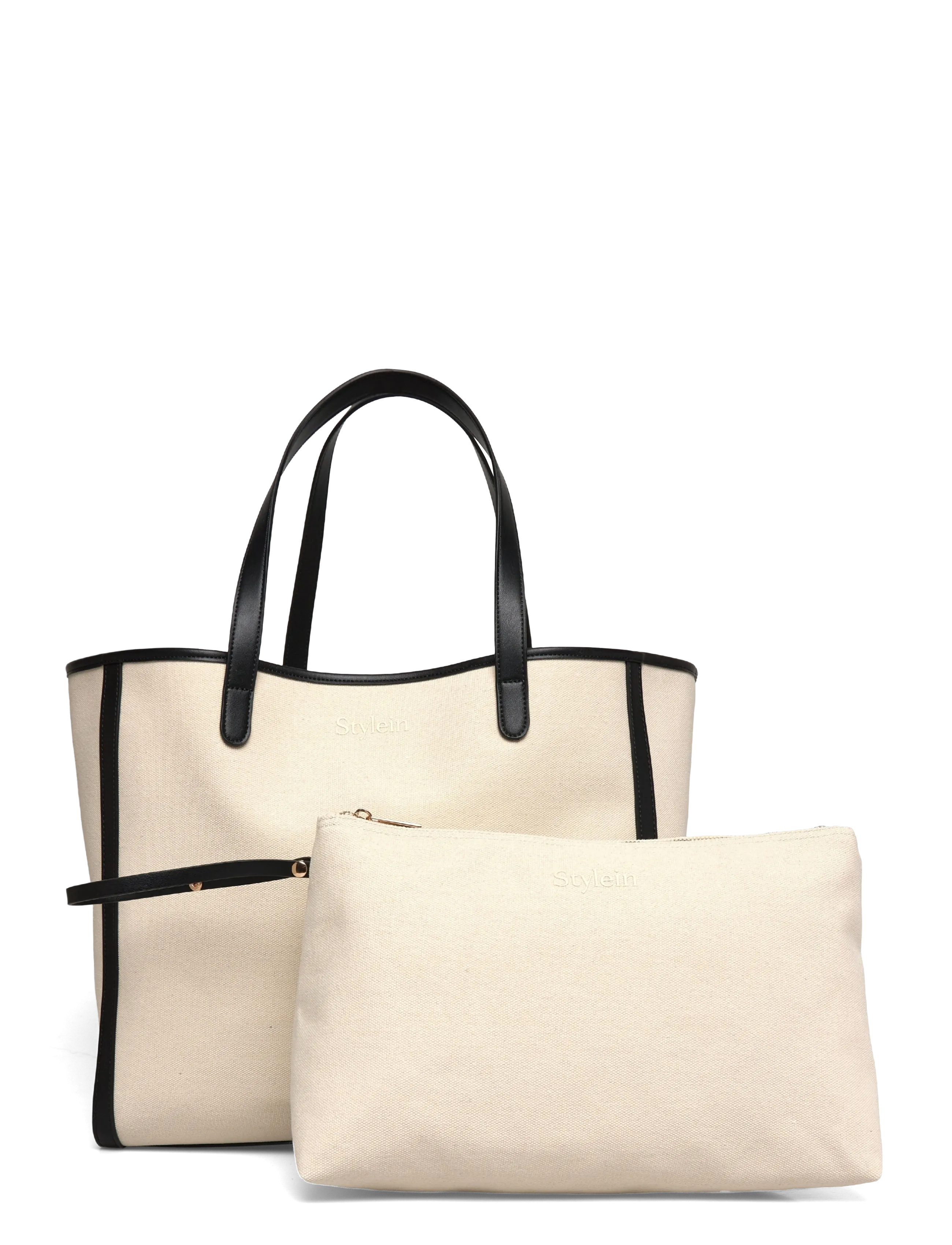 Stylein YACHT CANVAS BAG - Hverdags stil - CREAM/BLACK / cream