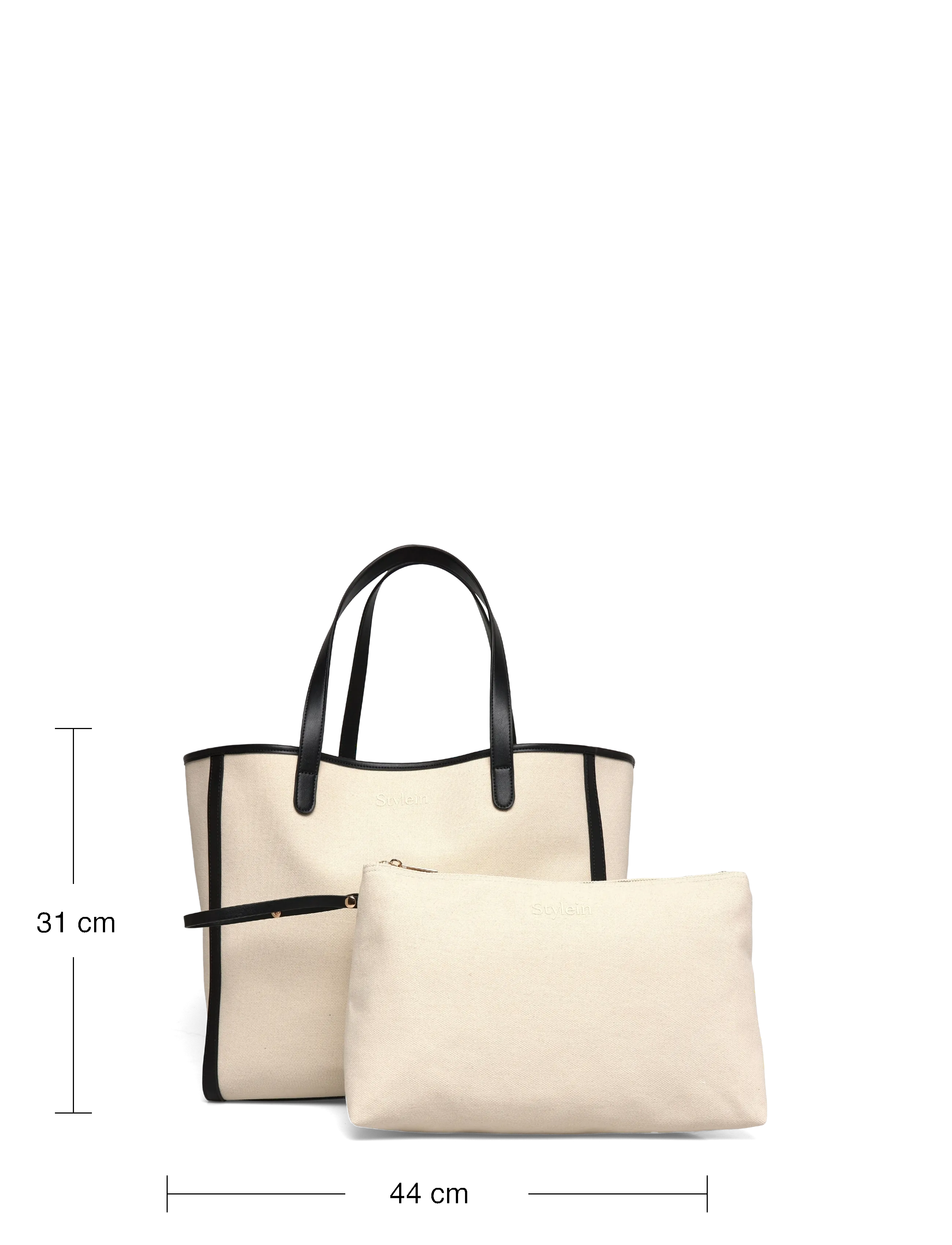Stylein - YACHT CANVAS BAG - tote bags - cream/black - 3