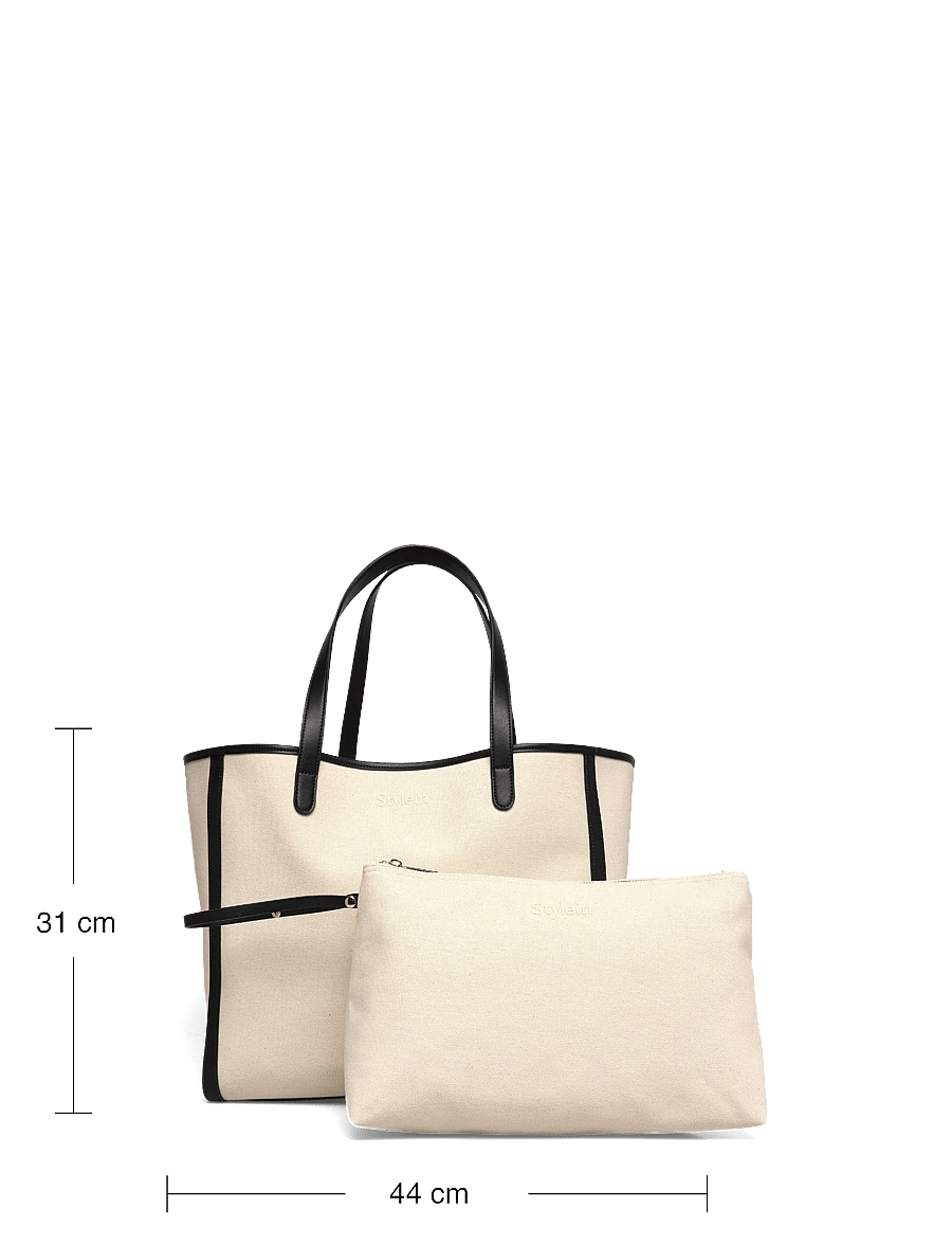 Stylein - YACHT CANVAS BAG - tote bags - cream/black - 3