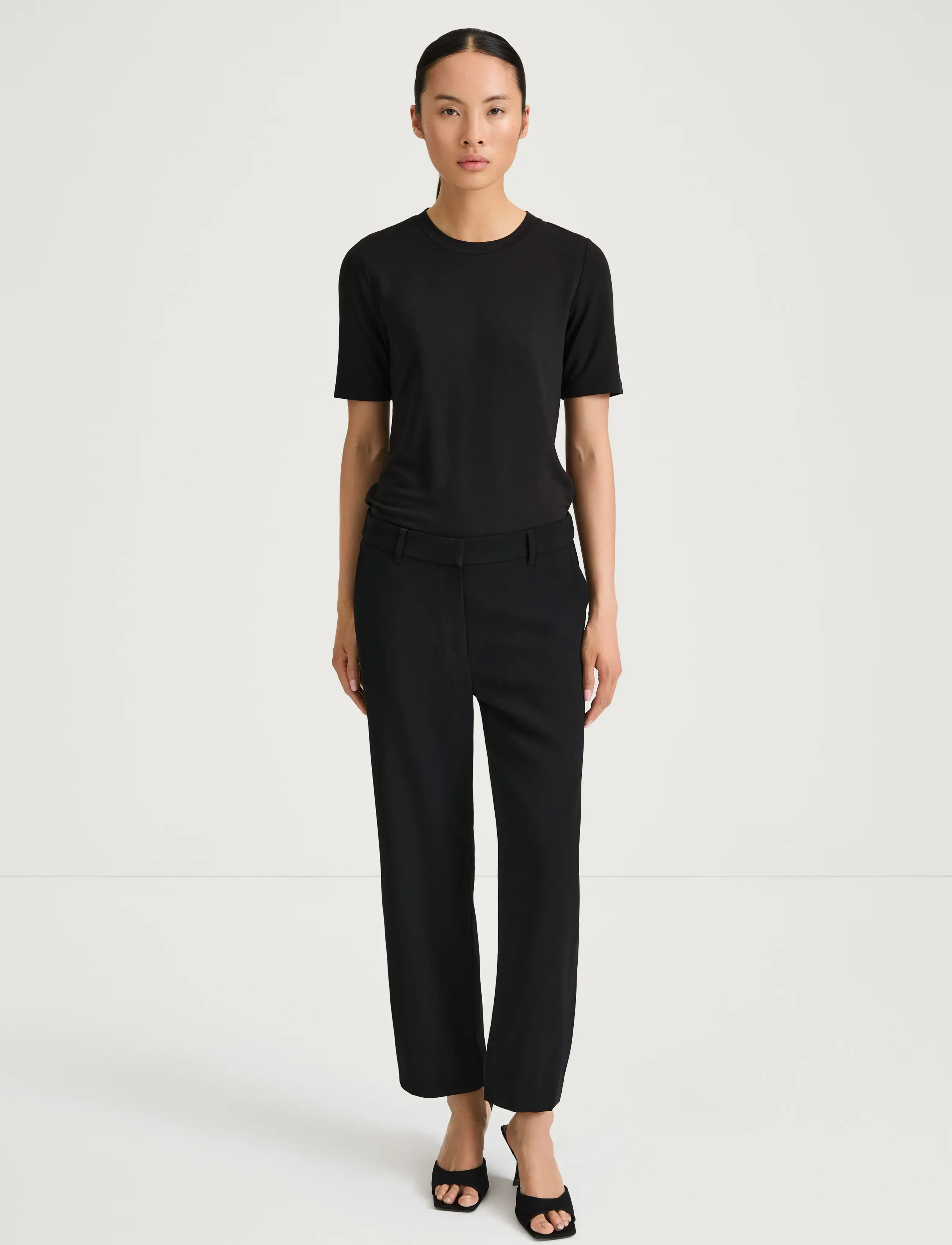 Stylein BERGIO TROUSERS - Kläder - BLACK / black