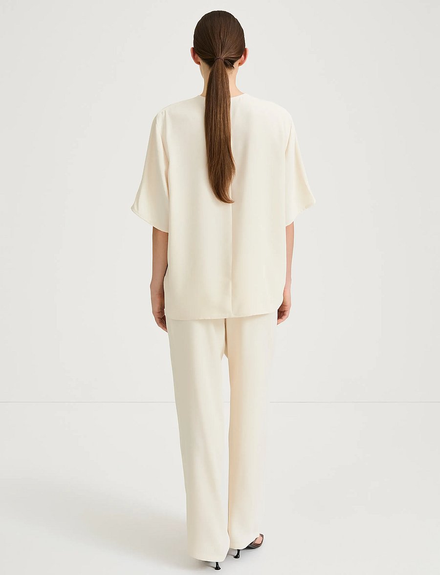 Stylein - MEIKE TROUSERS - sirged püksid - cream - 4