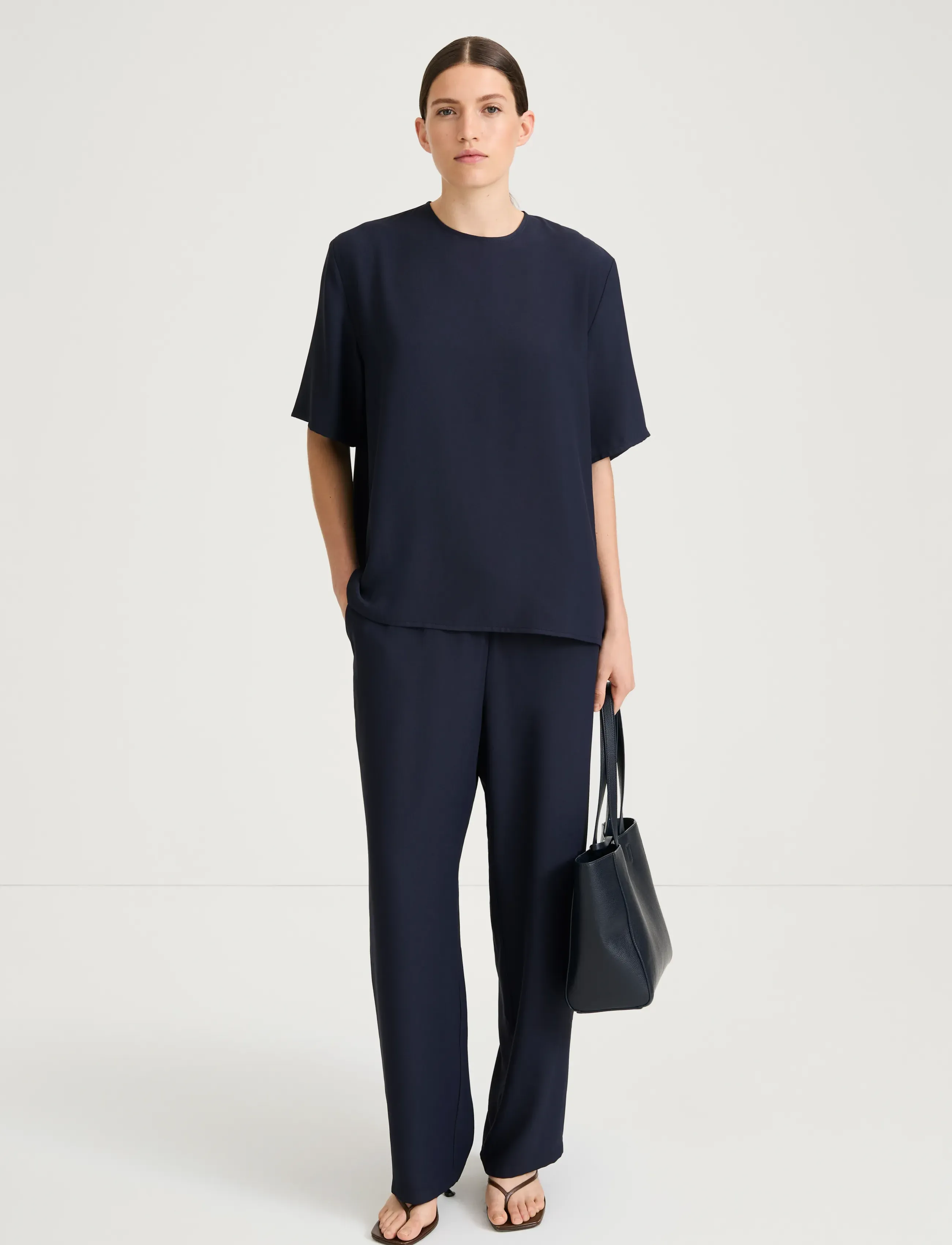 Stylein MEIKE TROUSERS - Kläder - MIDNIGHT / navy