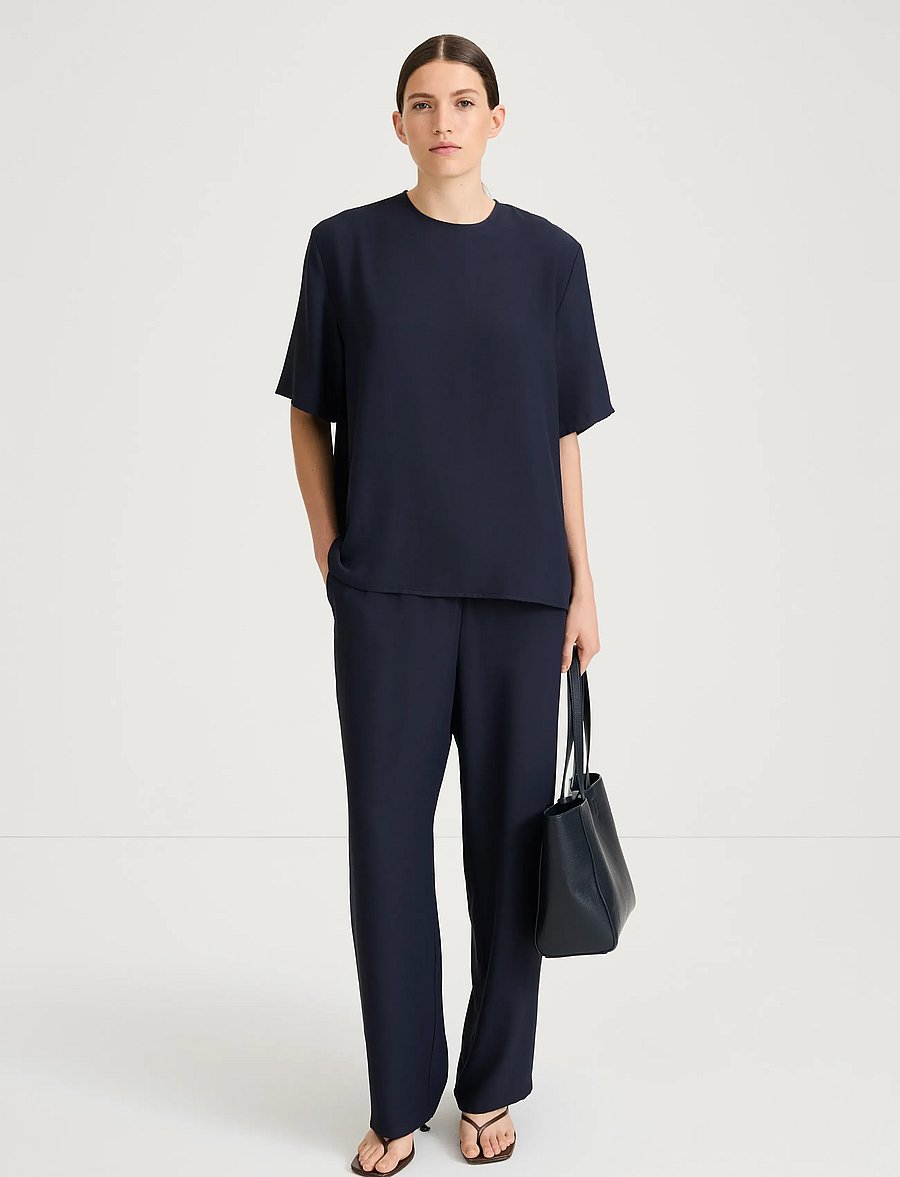 Stylein - MEIKE TROUSERS - sirged püksid - midnight - 0