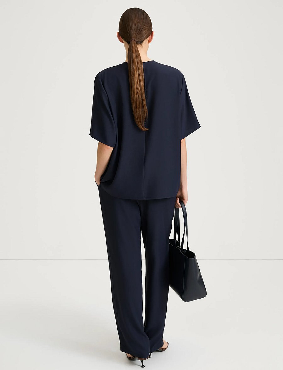 Stylein - MEIKE TROUSERS - sirged püksid - midnight - 4