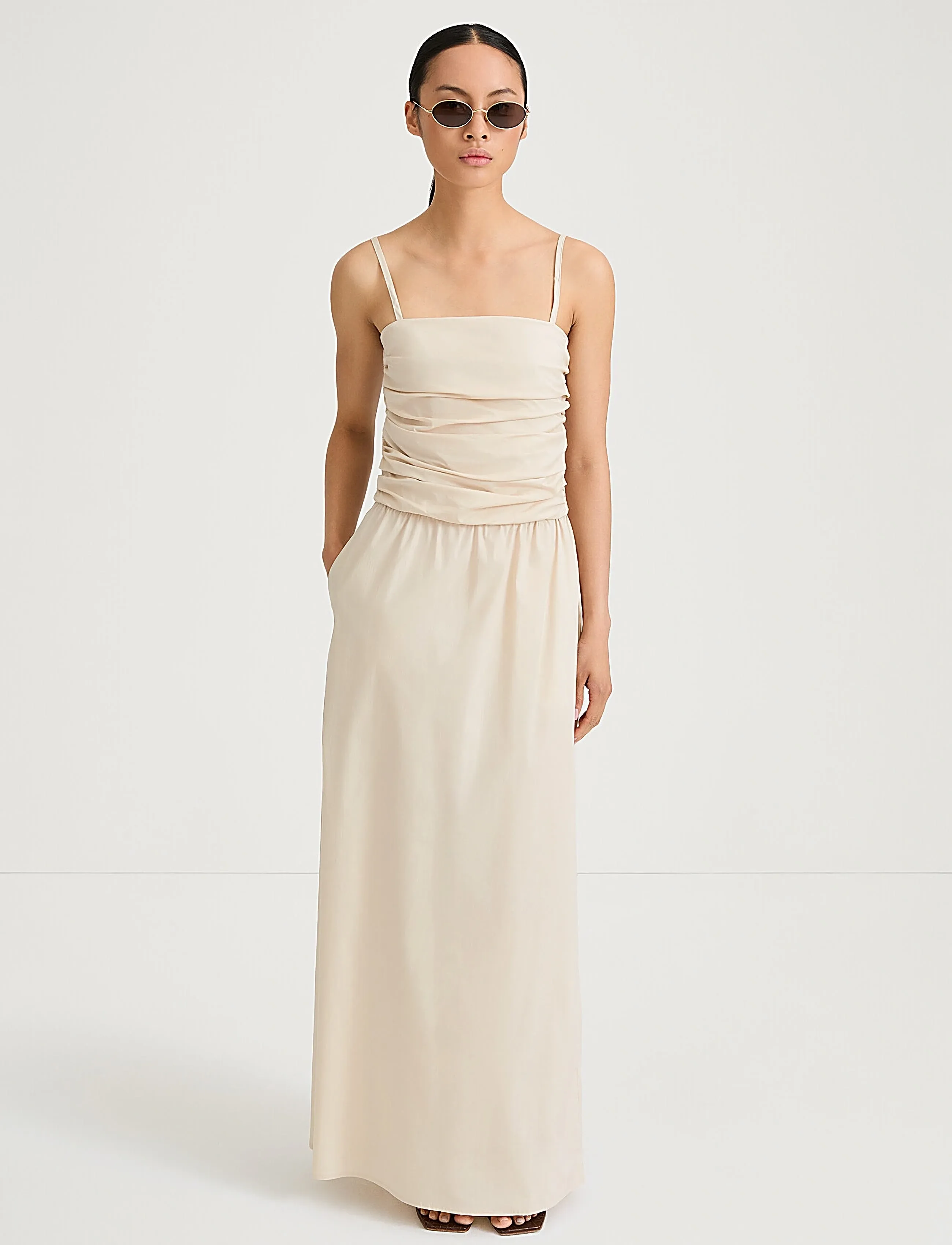 Stylein Jamila, XL, Beige, Designere > Maxi Dress, Dame