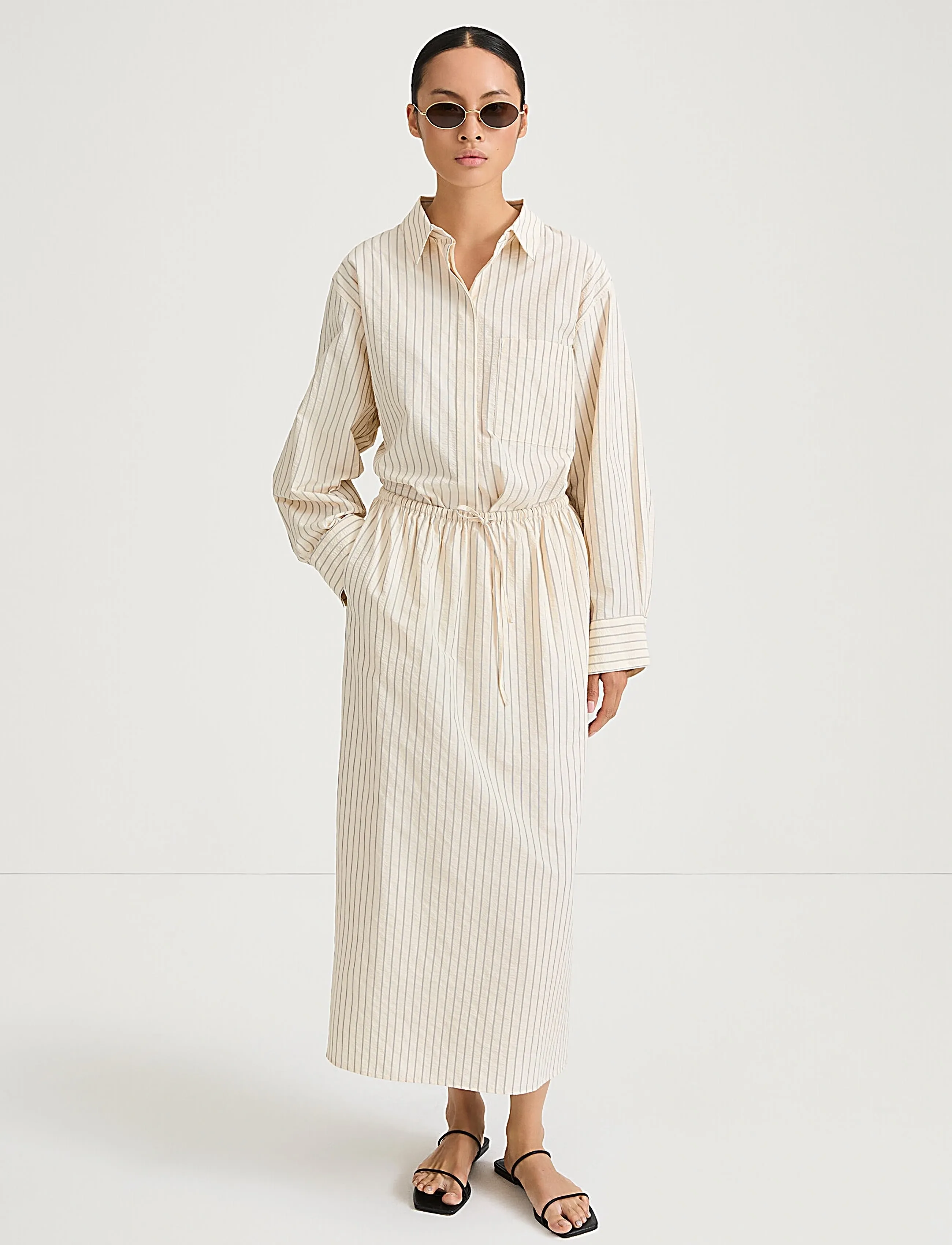 Stylein Jolene Skirt, S, Designer, Creme - Maxi Röcke, Frauen