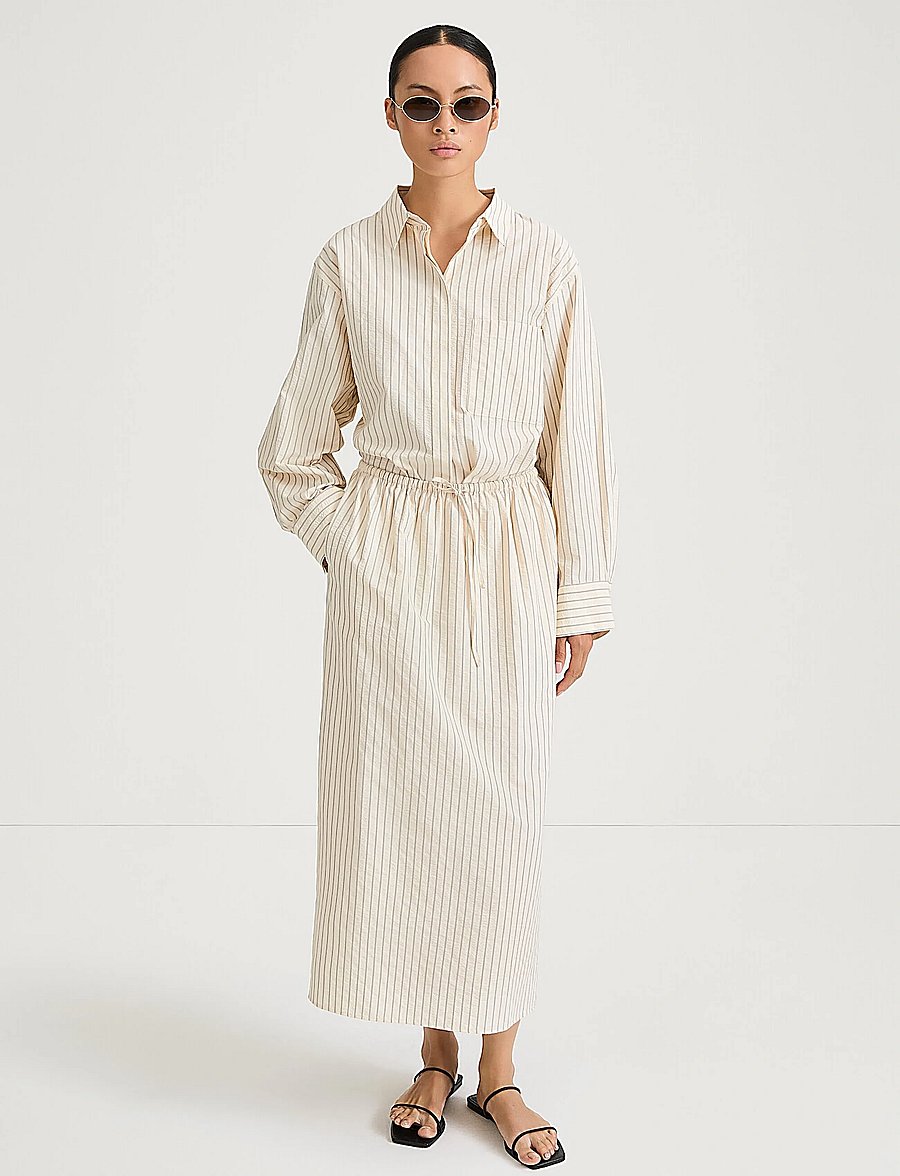 Stylein - JOLENE SKIRT - maxikjolar - cream stripe - 0