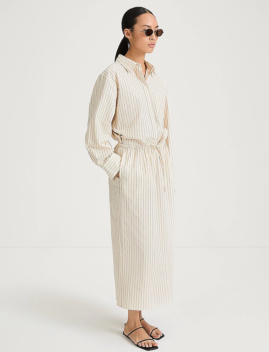 Stylein - JOLENE SKIRT - maxikjolar - cream stripe - 3