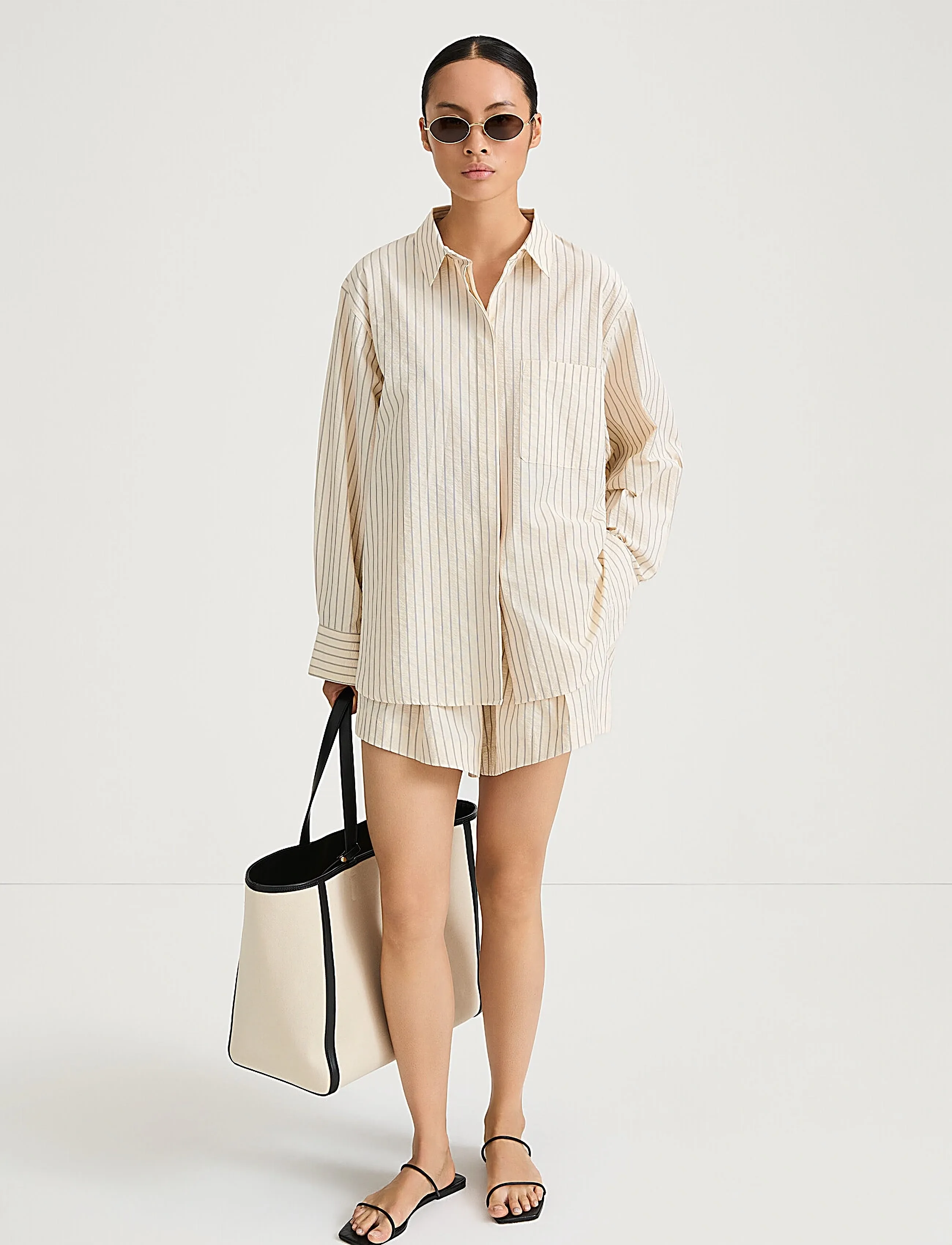 Stylein JANSELL SHIRT - Stylein - CREAM STRIPE / cream