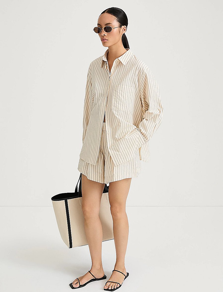 Stylein - JANSELL SHIRT - jeansowe koszule - cream stripe - 3