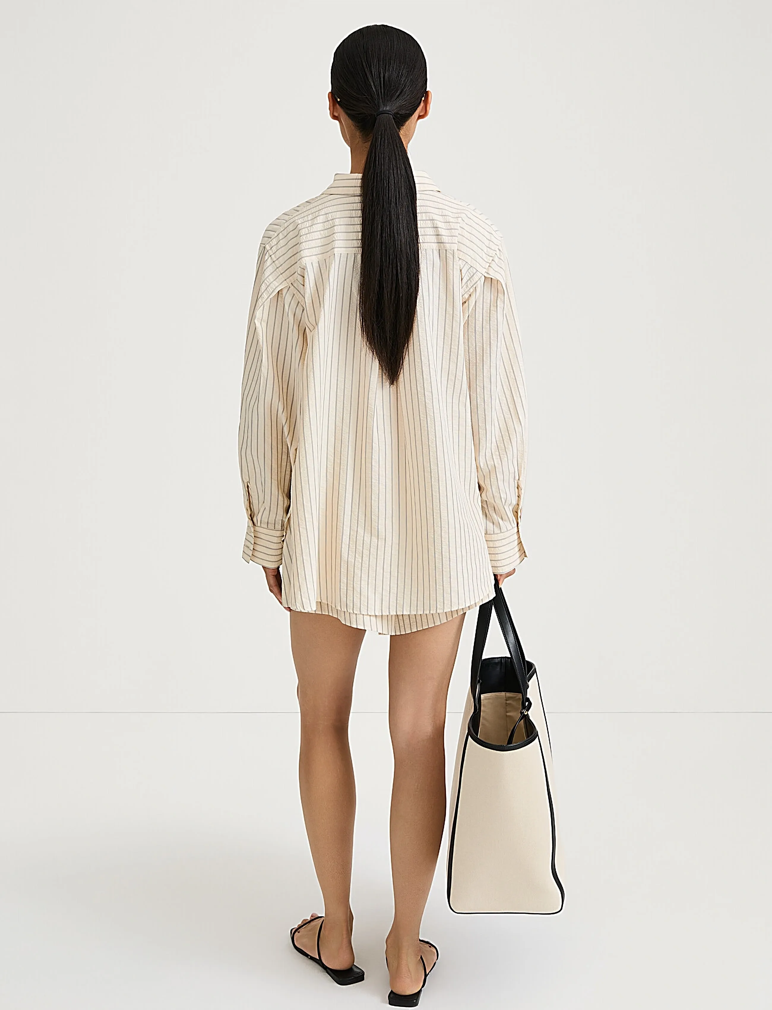 Stylein - JANSELL SHIRT - jeansowe koszule - cream stripe - 4