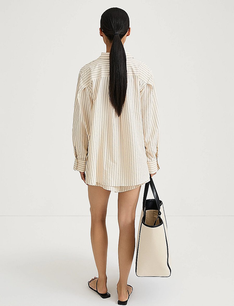 Stylein - JANSELL SHIRT - jeansowe koszule - cream stripe - 4