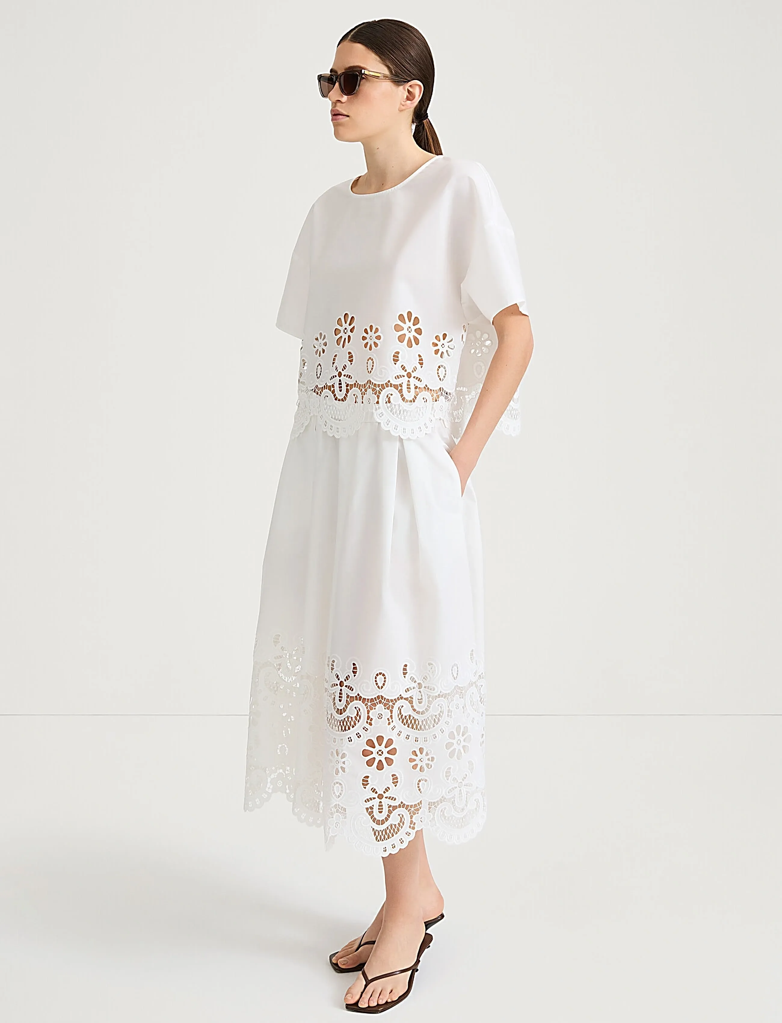 Stylein - JORAH SKIRT - midi skirts - white - 3