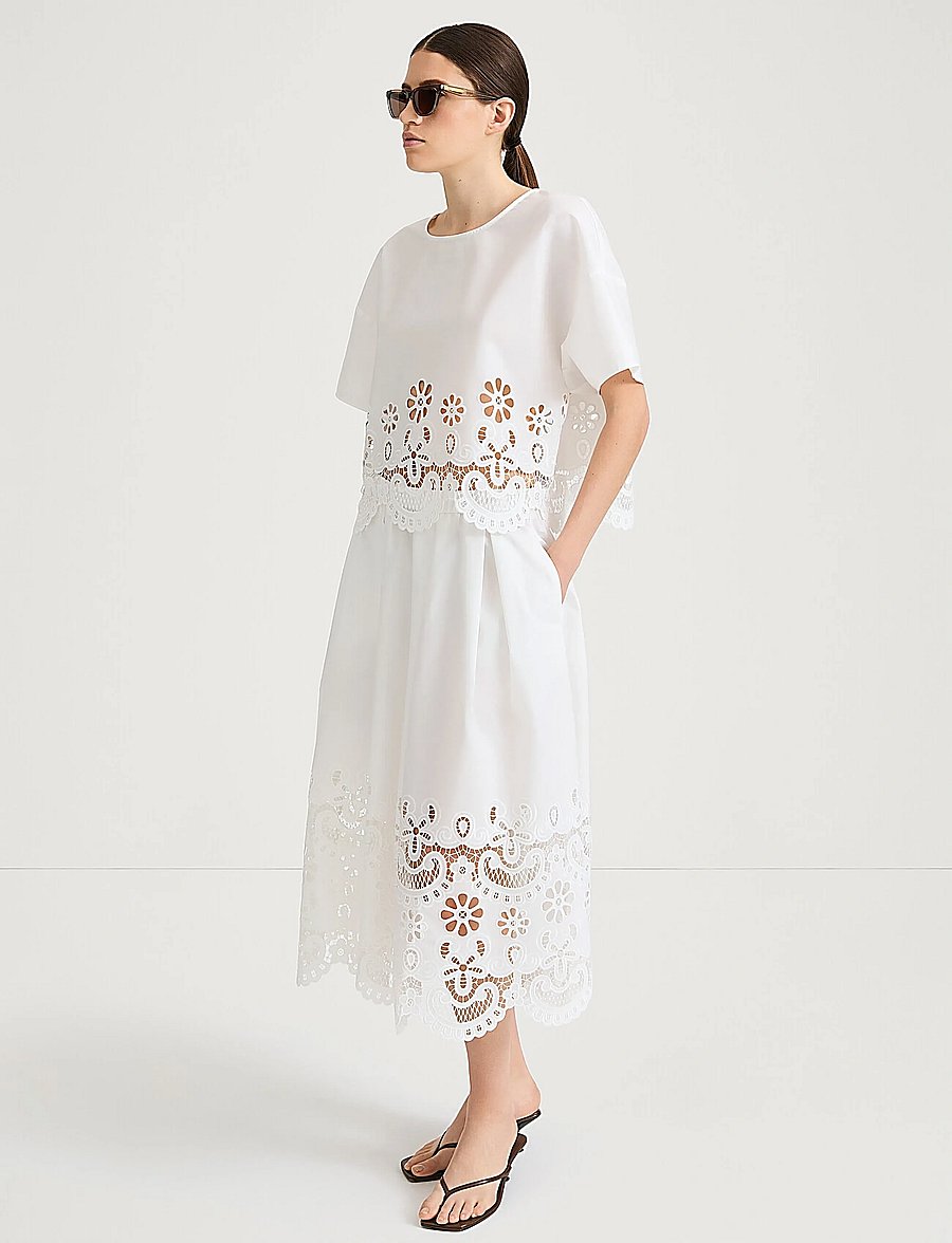 Stylein - JORAH SKIRT - midi-röcke - white - 3