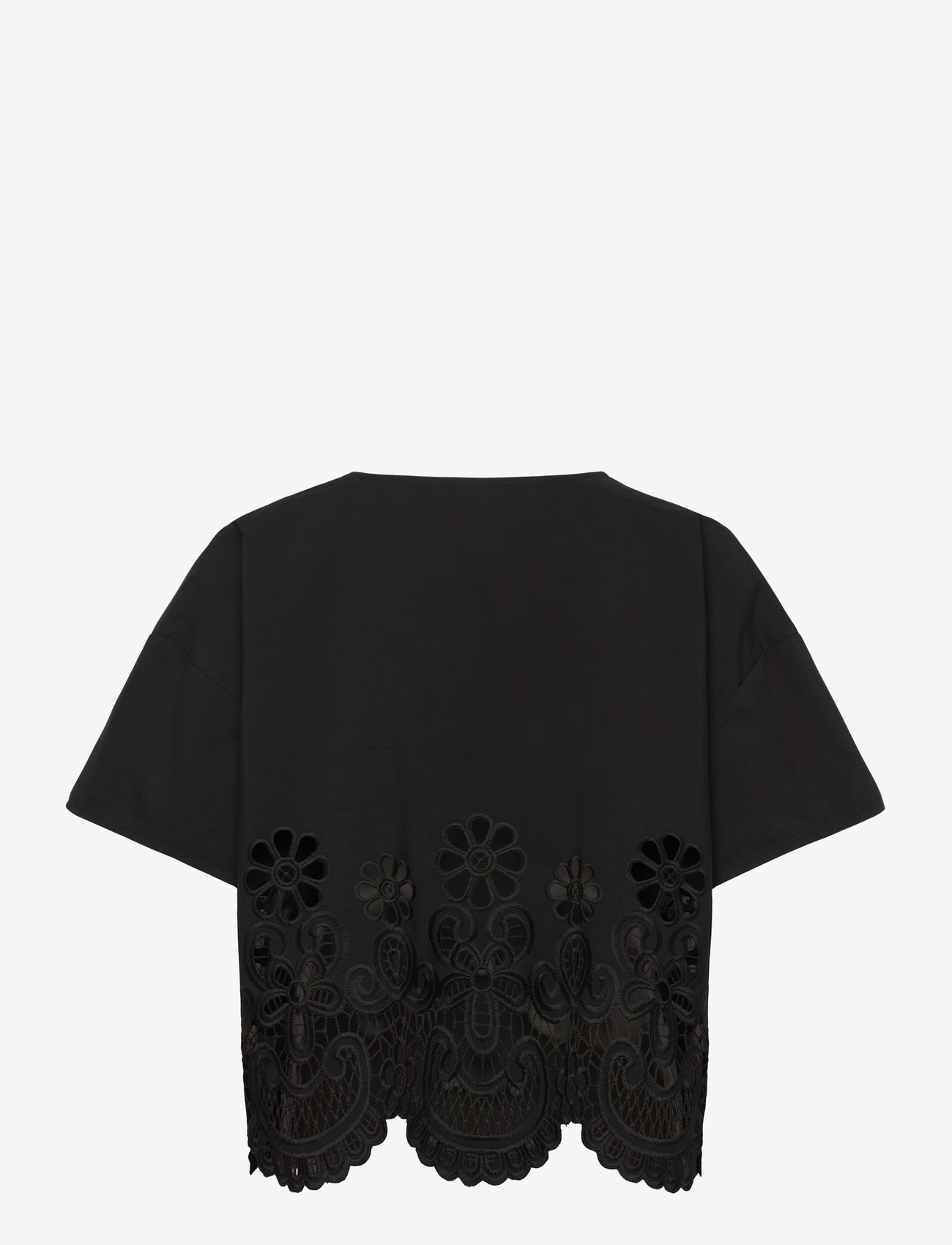 Stylein - JASSIRA BLOUSE - kurzämlige blusen - black - 1