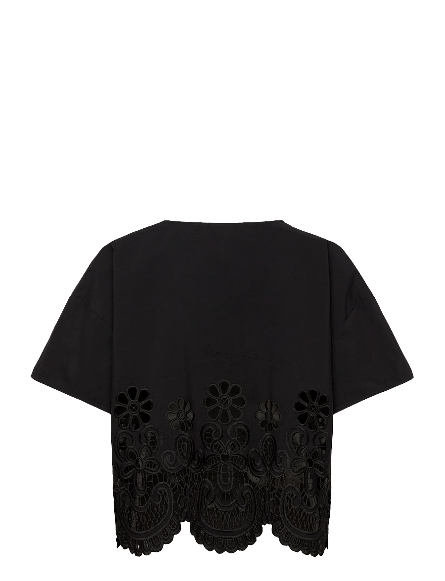 Stylein - JASSIRA BLOUSE - blūzes ar īsām piedurknēm - black - 2