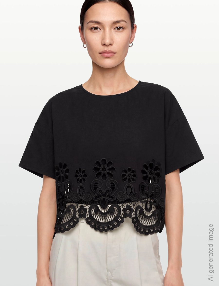 Stylein - JASSIRA BLOUSE - blūzes ar īsām piedurknēm - black - 3
