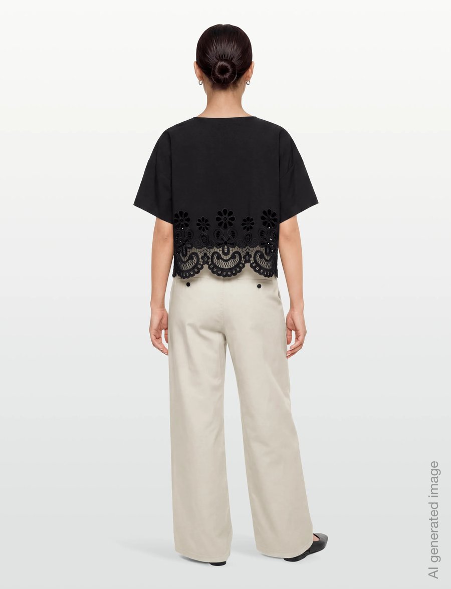 Stylein - JASSIRA BLOUSE - blūzes ar īsām piedurknēm - black - 4