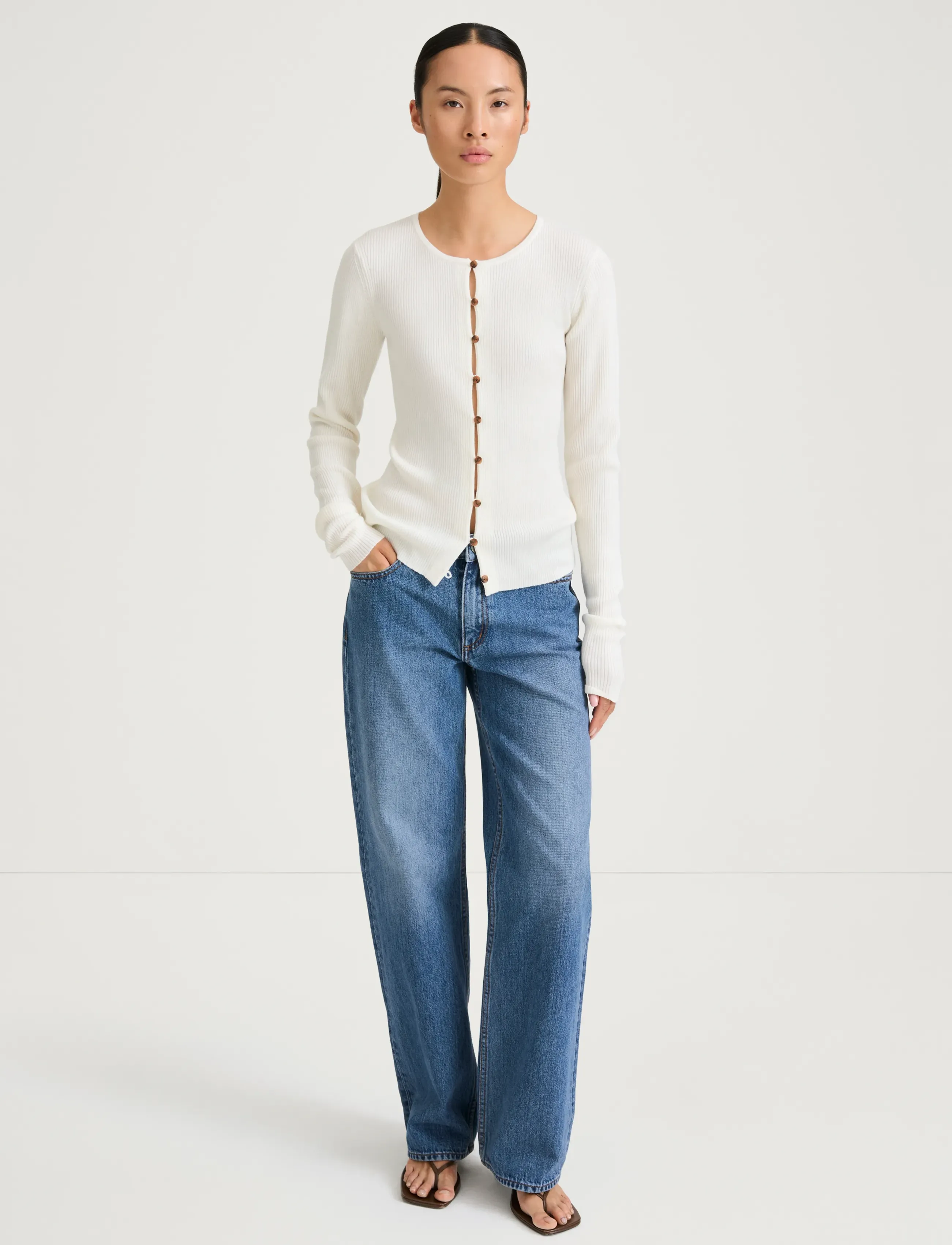 Stylein Hamani Cardigan, L, Cream, Strik > Cardigans, Dame