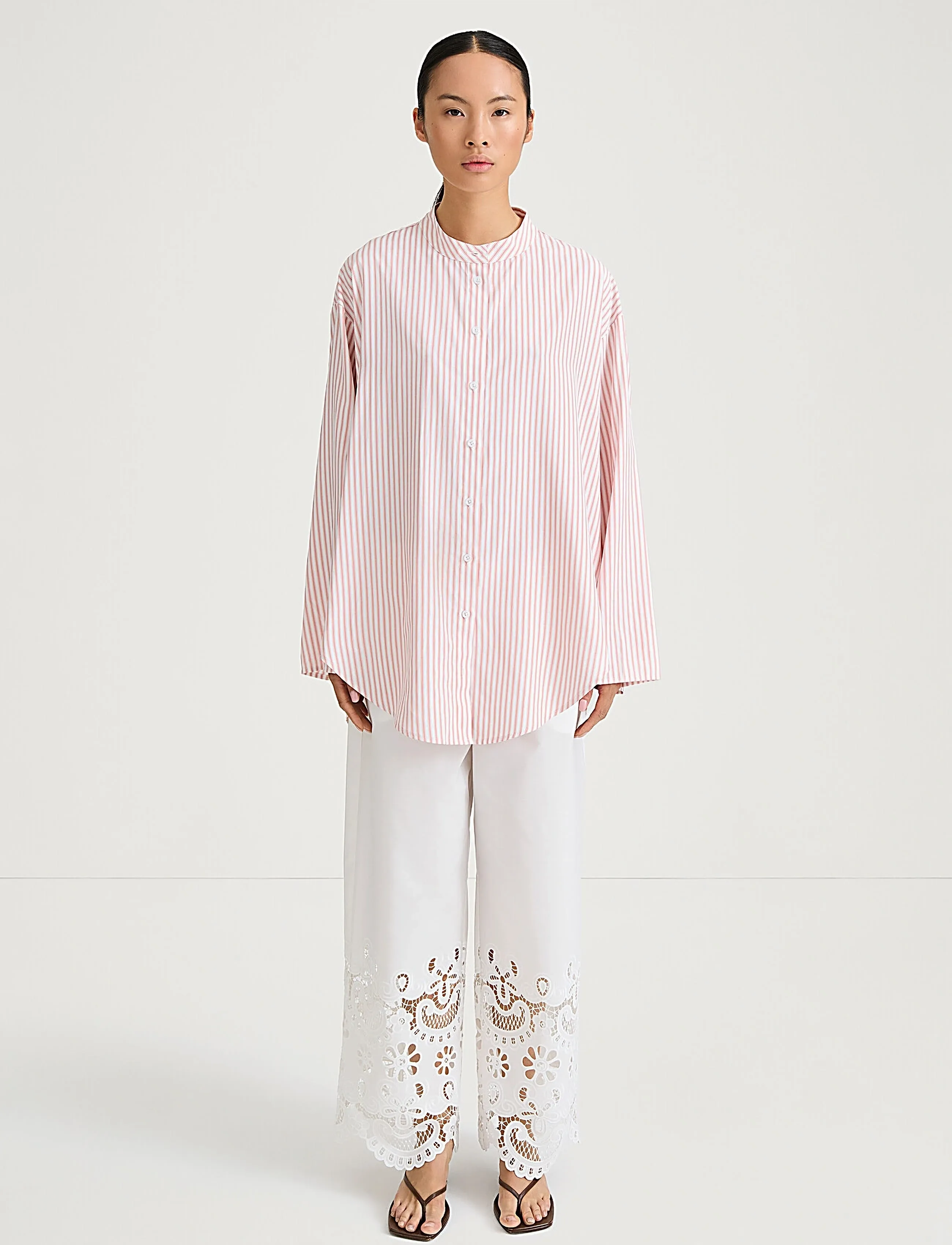 Stylein JAZARA SHIRT - Shirts - PINK STRIPE / pink/rose