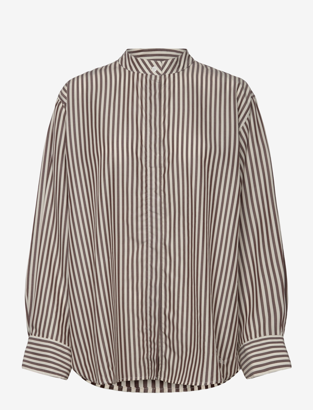 Stylein - MANDRIA SHIRT - denim shirts - brown stripe - 1