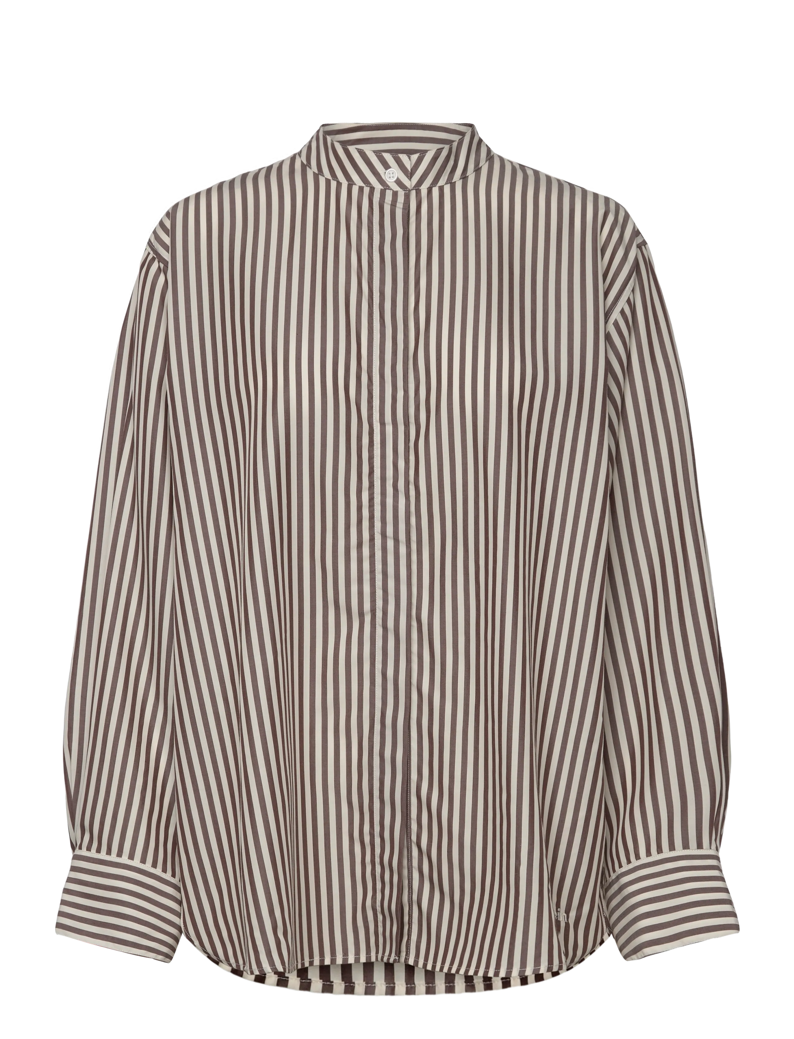Stylein MANDRIA SHIRT - Uutuudet - BROWN STRIPE / brown