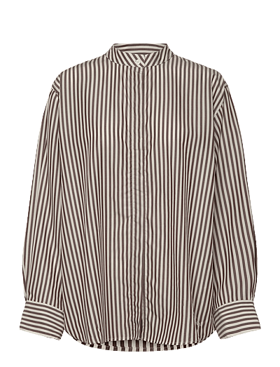 Stylein MANDRIA SHIRT - Blusen & Hemden - BROWN STRIPE / brown
