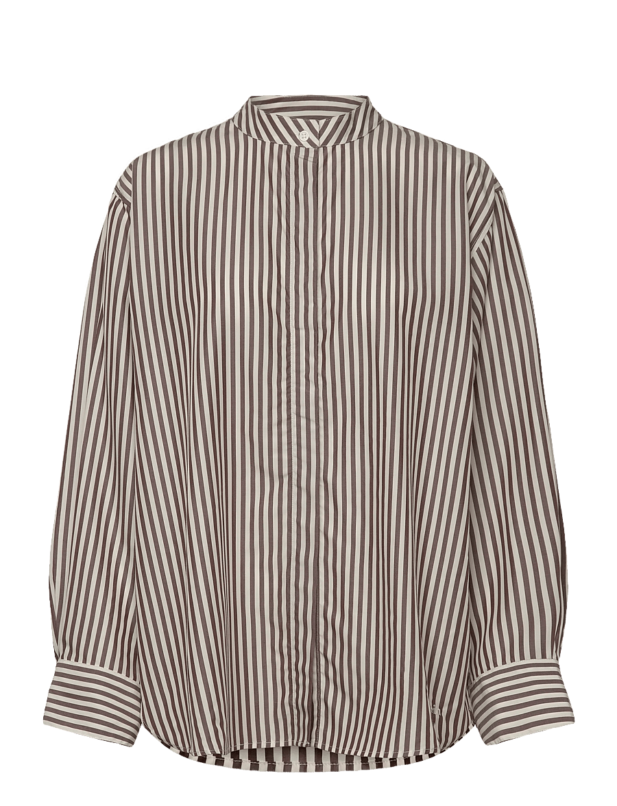Stylein - MANDRIA SHIRT - denimskjorter - brown stripe - 1