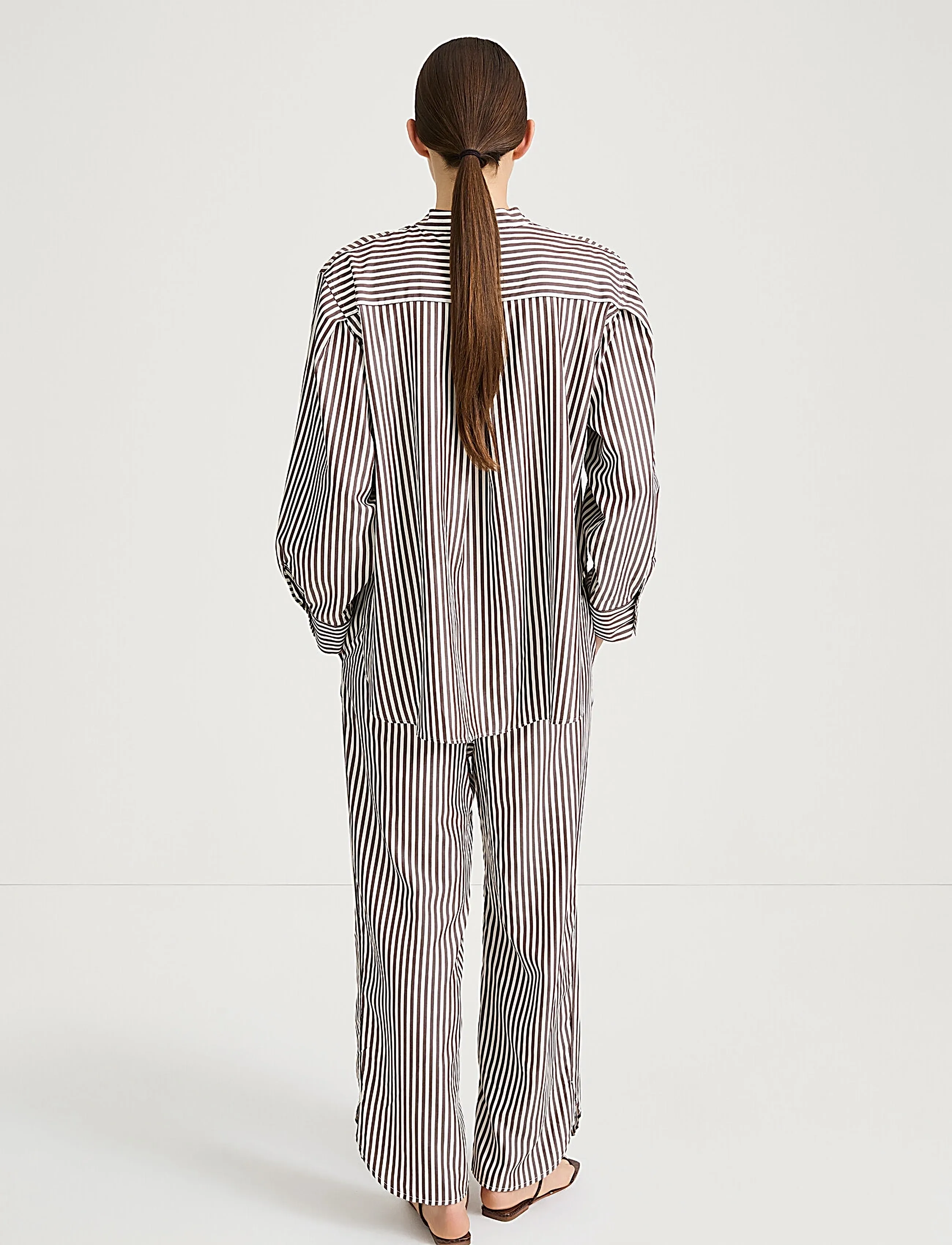 Stylein - MANDRIA SHIRT - jeansowe koszule - brown stripe - 4