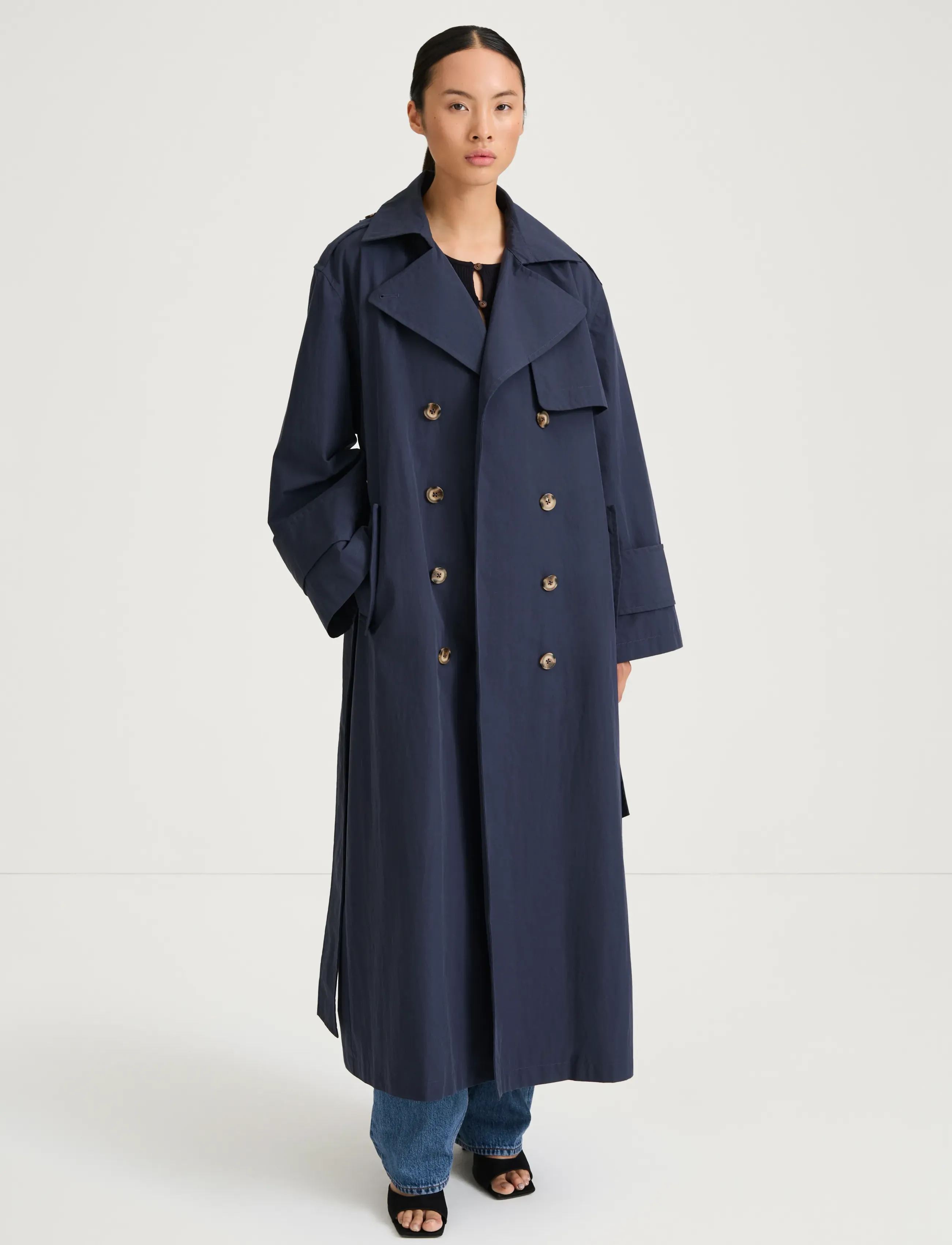 Stylein Siena Trench Coat, S, Coats, Marineblau - Frauen