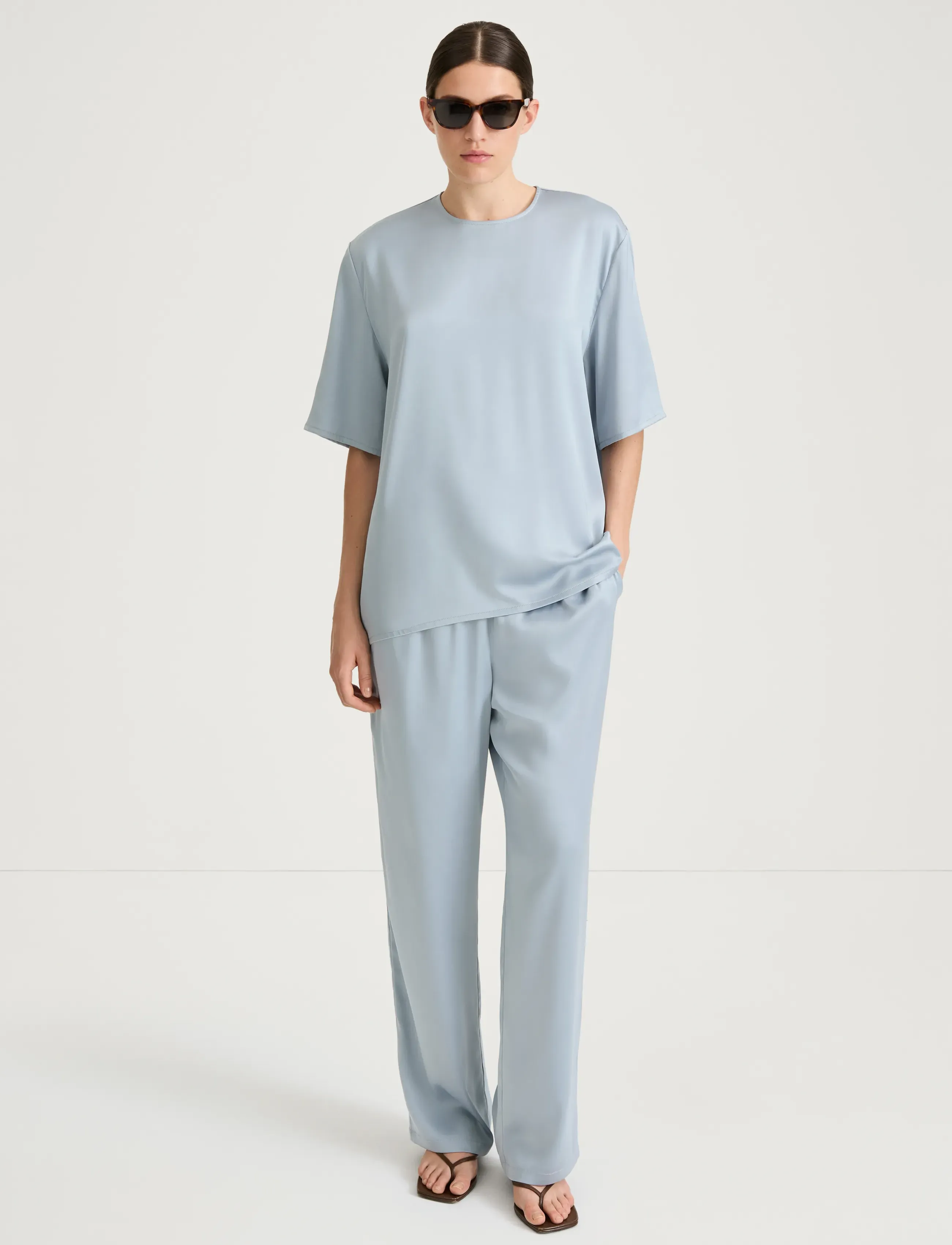 Stylein MEIKE TROUSERS - Disainerikaubad - ICE BLUE / blue