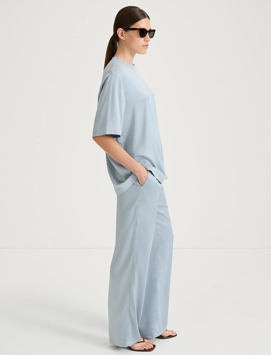 Stylein - MEIKE TROUSERS - bukser med brede ben - ice blue - 3