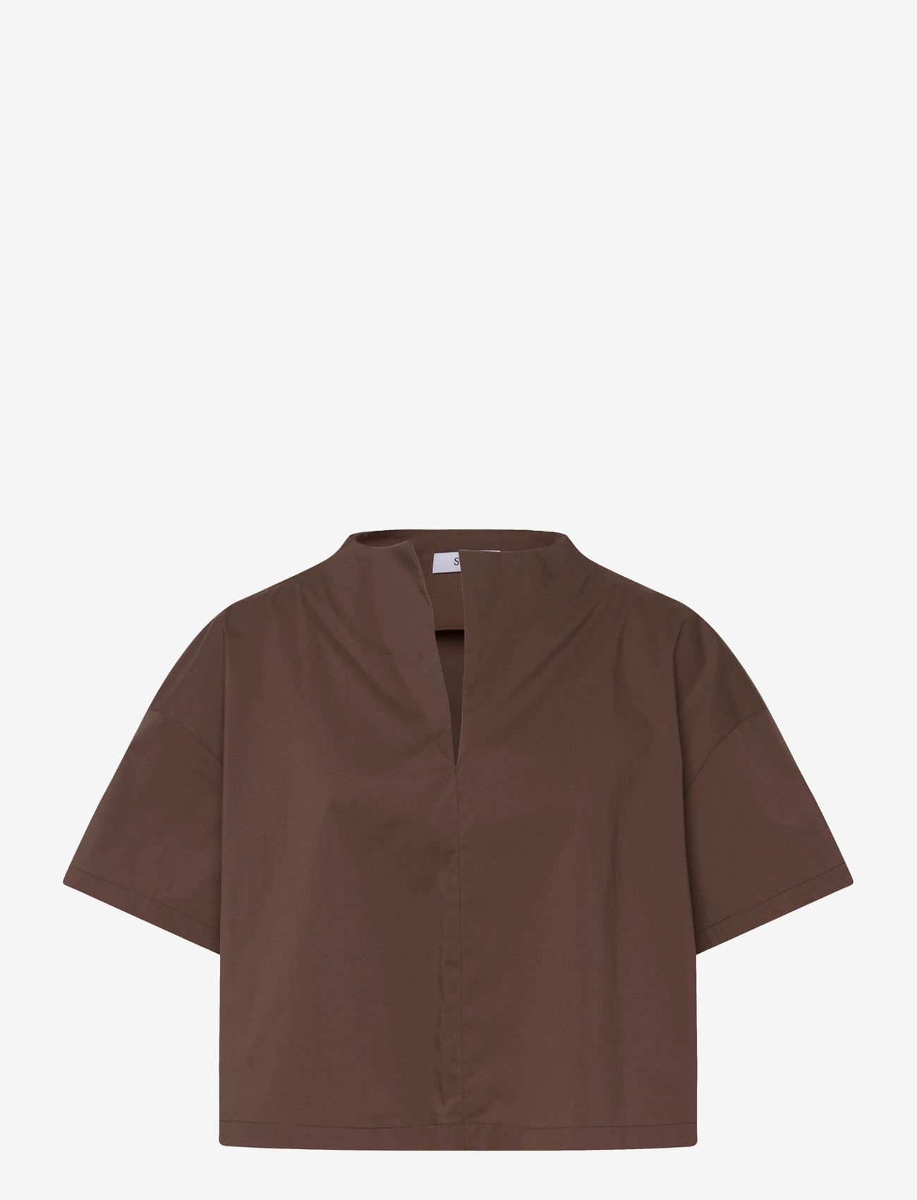 Stylein - JOELLE BLOUSE - kurzämlige blusen - cacao - 1