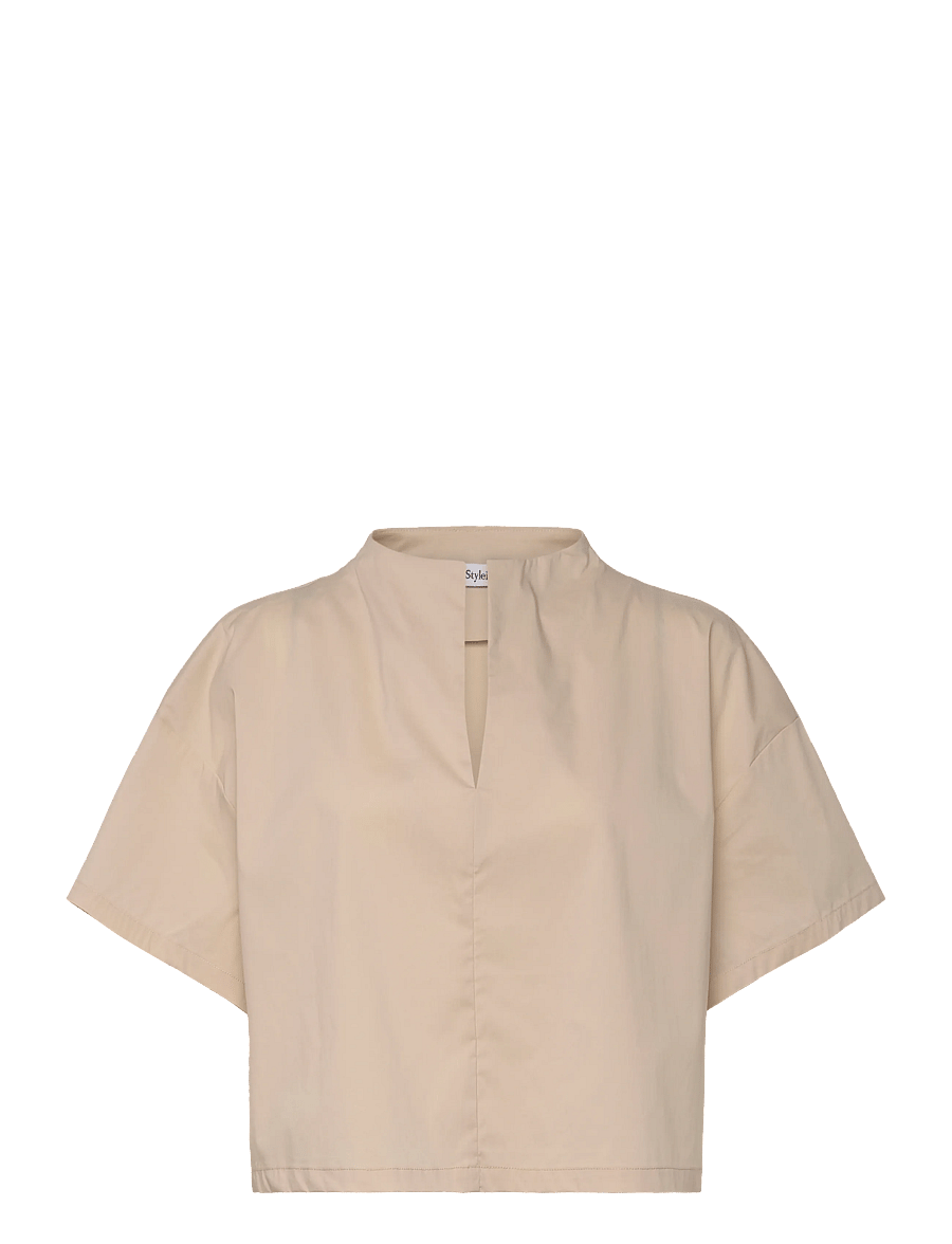 Stylein - JOELLE BLOUSE - blūzes ar īsām piedurknēm - oyster - 1
