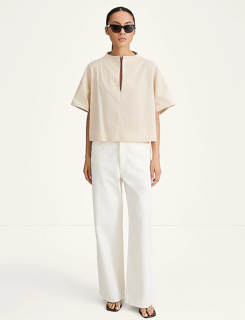 Stylein - JOELLE BLOUSE - kurzämlige blusen - oyster - 0