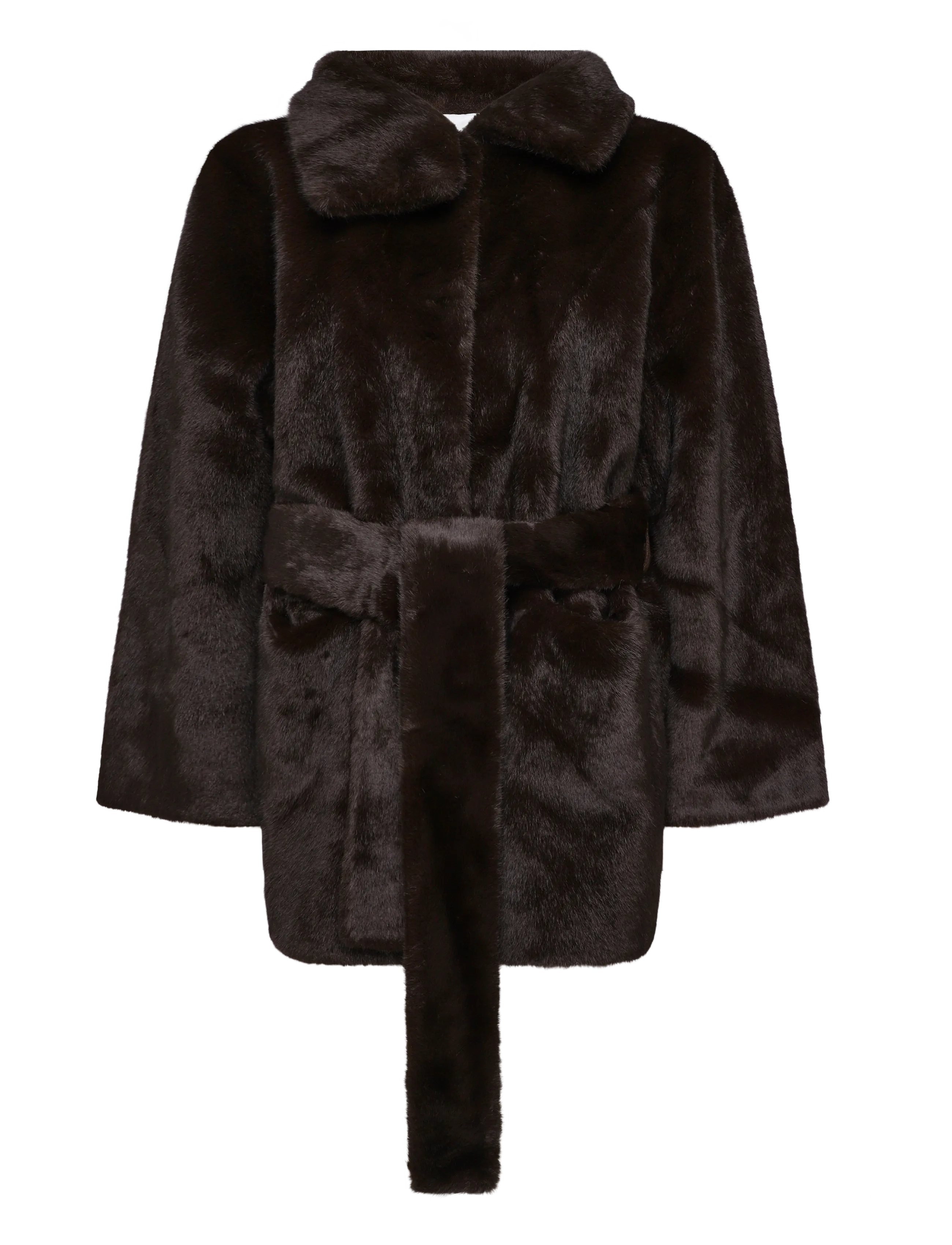 Stylein - HILANI COAT - faux fur jakker - coffee - 1