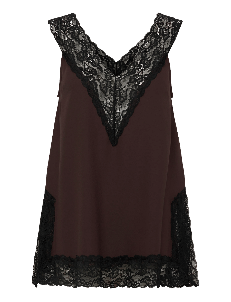 Stylein - MIETTE - Ærmeløse bluser - coffee - 0