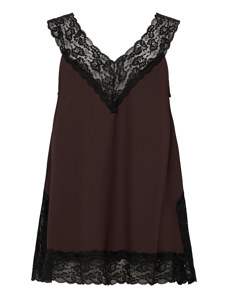 Stylein - MIETTE - Ærmeløse bluser - coffee - 1