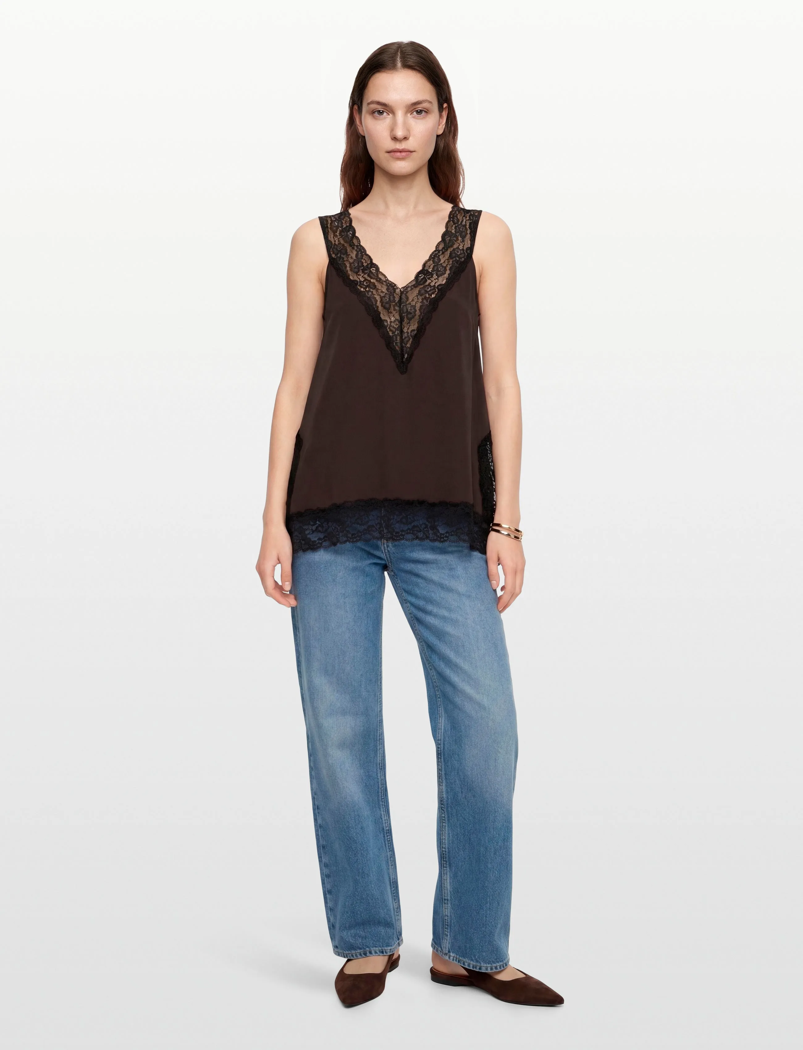 Stylein Miette, L, Brown, Bluser > Uden Ærmer, Dame
