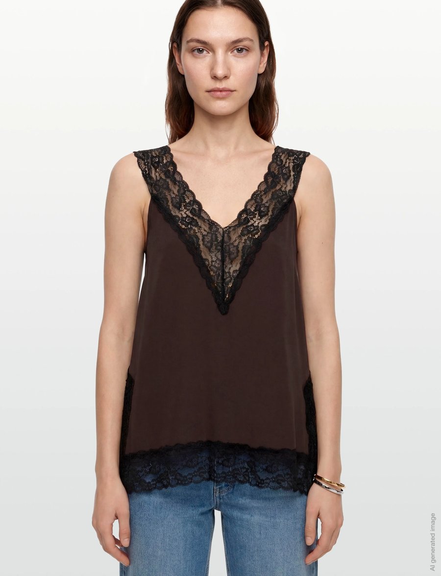 Stylein - MIETTE - Ärmellose blusen - coffee - 5