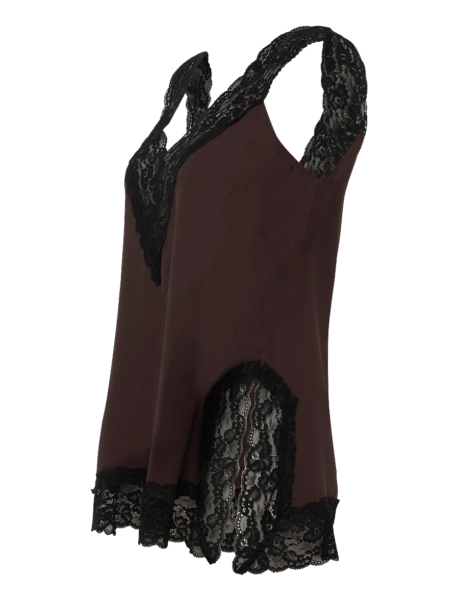 Stylein - MIETTE - Ærmeløse bluser - coffee - 2