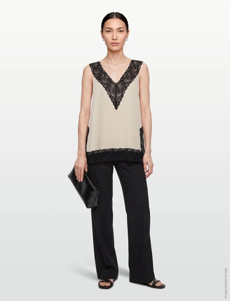 Stylein - MIETTE - Ärmellose blusen - cream - 0