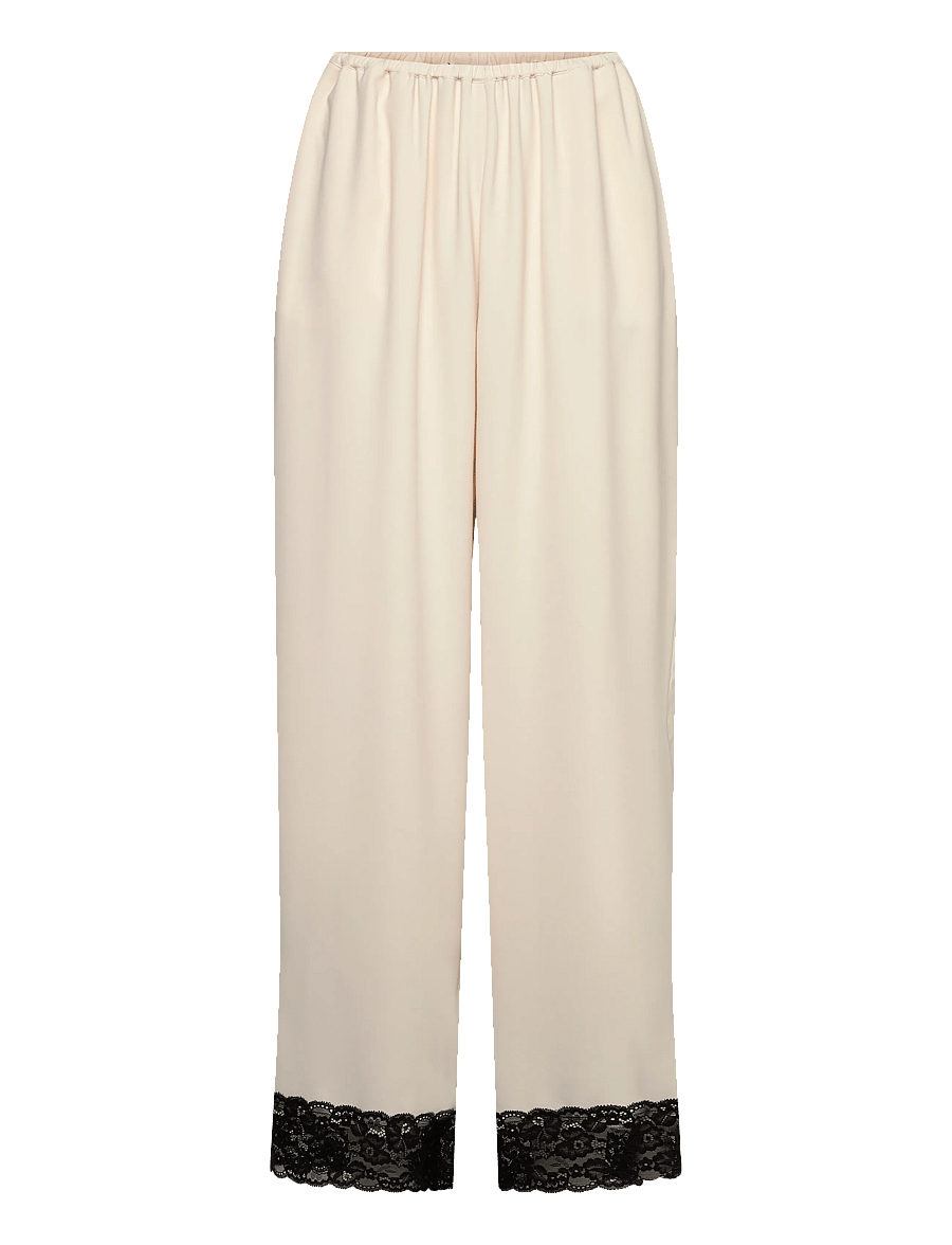 Stylein - MONTERONI - sirge säärega püksid - cream - 0