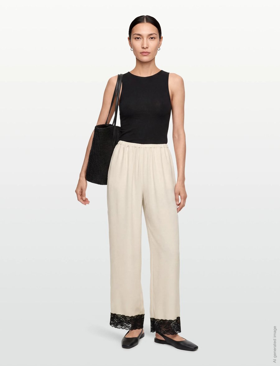 Stylein - MONTERONI - hose mit geradem bein - cream - 0
