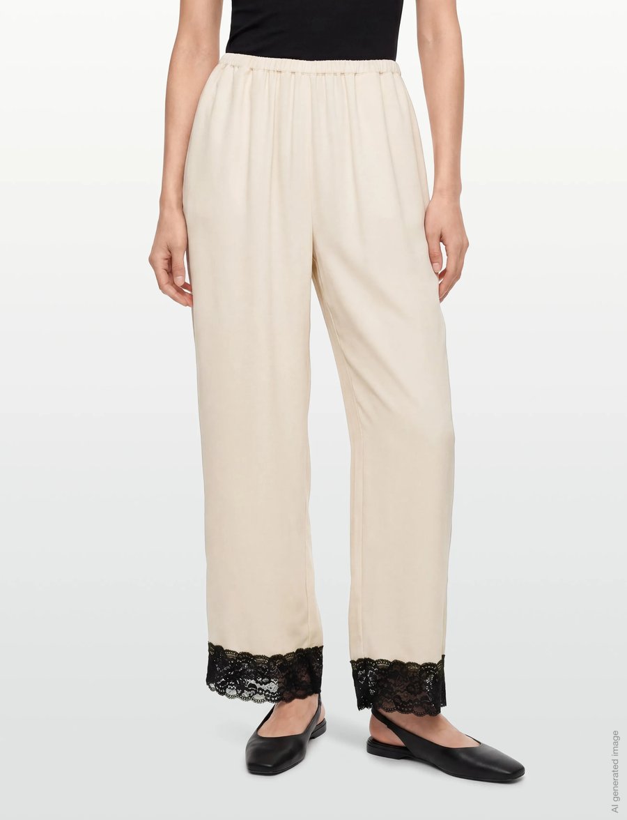 Stylein - MONTERONI - hose mit geradem bein - cream - 3