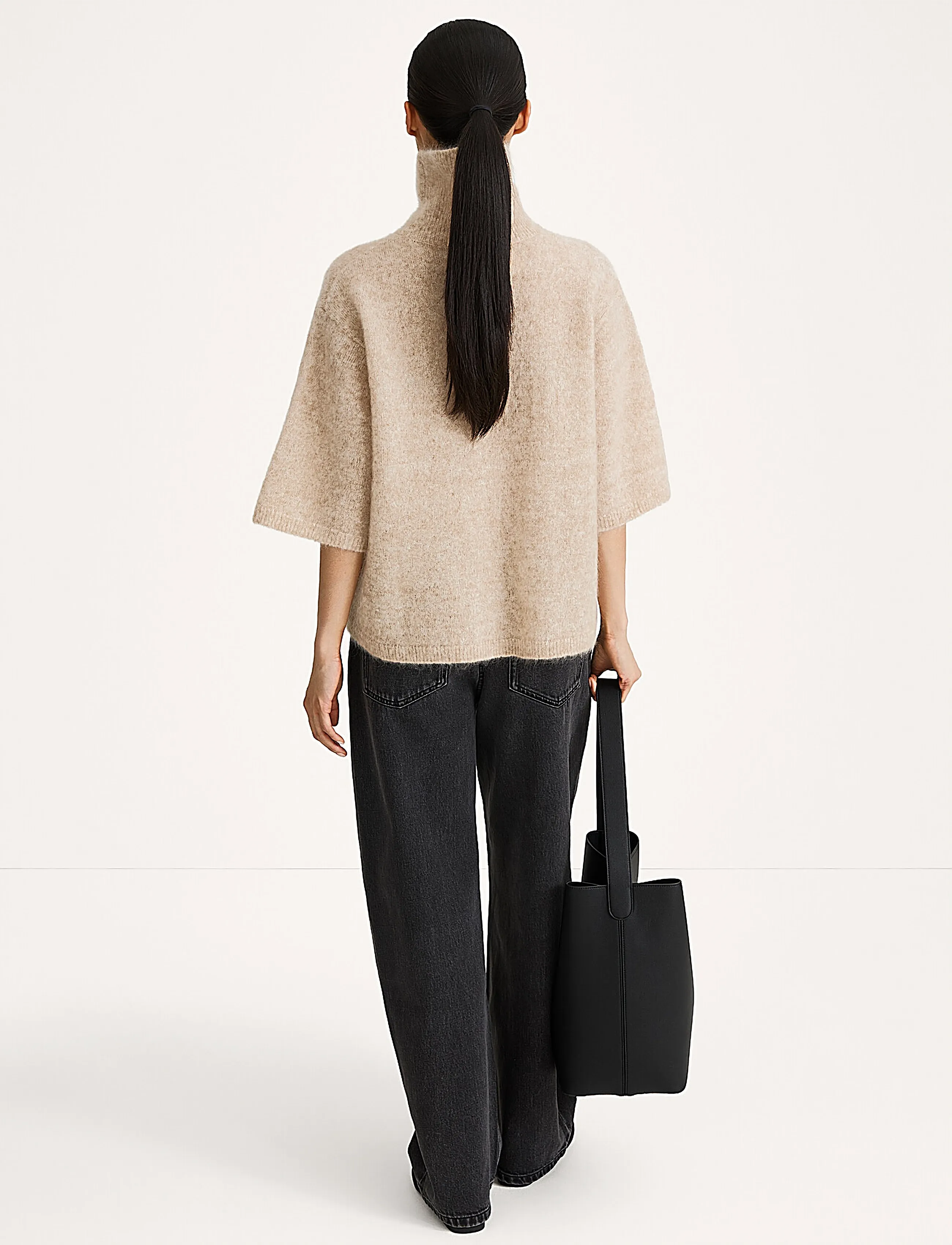 Stylein - NYSSA SWEATER - kõrge kaelusega kudumid - oyster - 4